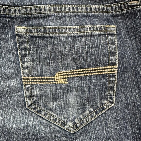 Arizona Jeans Womens 11 Long Y2K Low Rise Straight‎ Leg Blue Stretch Denim 32x33 - Picture 8 of 8